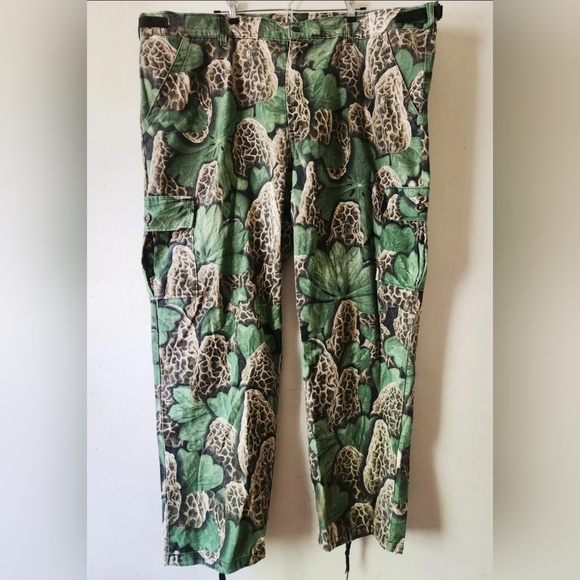 Mark Lindsey Morchella Series Morel Camouflage Cargo Mycology Pants XXXL - Picture 1 of 9